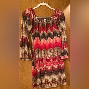 Multi-Color Printed Dress